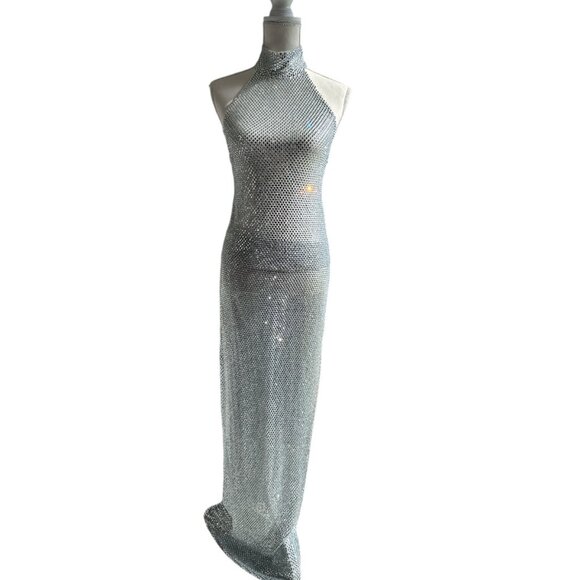 The New Arrivals by Ilkyaz Ozel Zada Skirt in Elmas 34 Womens Crystal Maxi - Picture 11 of 17